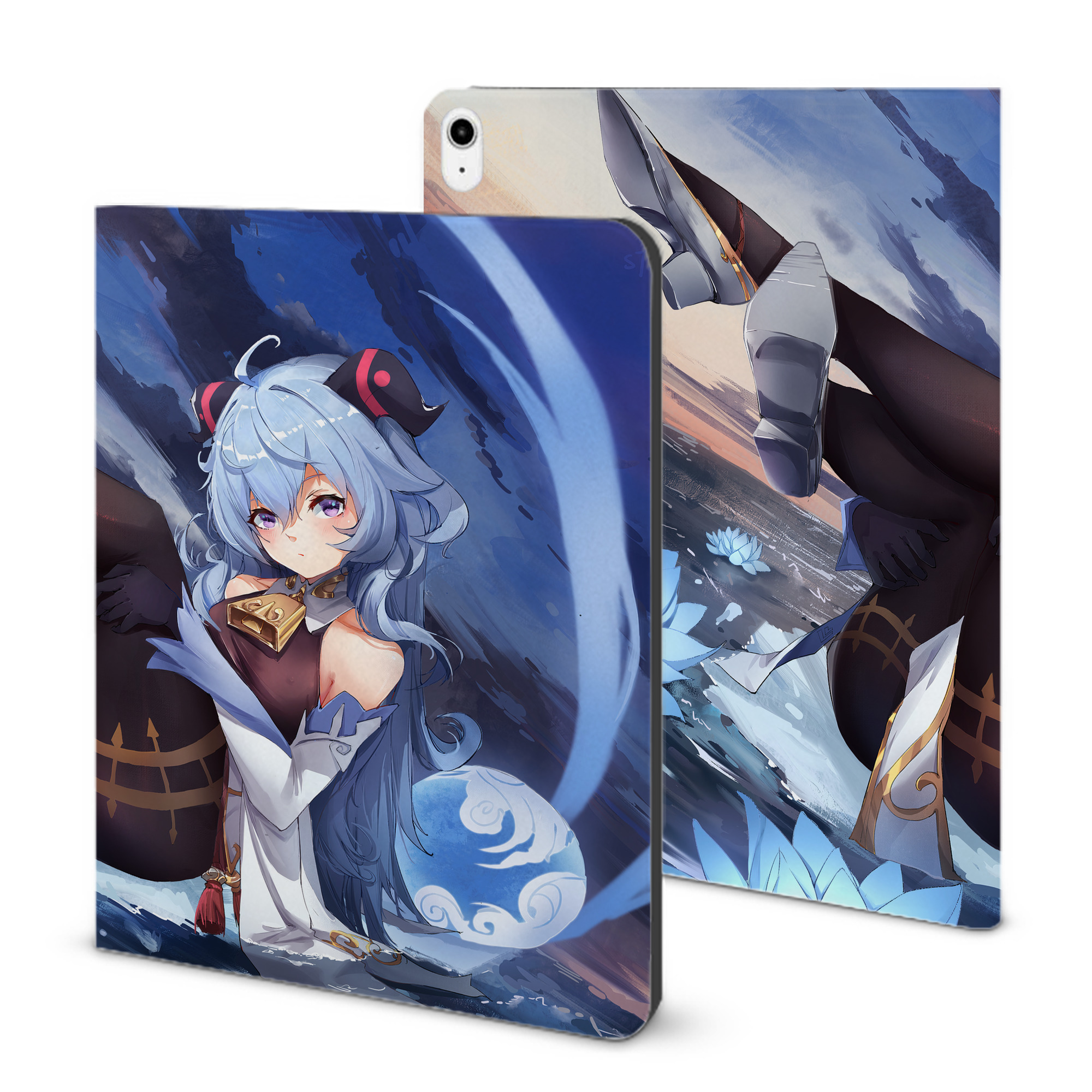 げんし神 genshin IPadケース ペンホルダー付き ブックスタイルデザイン